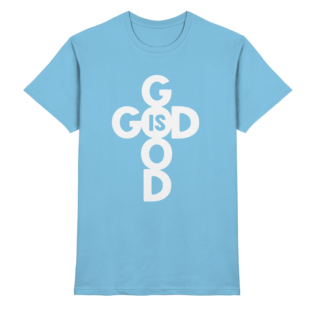God is Good | Christliche Kleidung & Geschenke im Kreuz-Design - Premium Shirt - Unisex-Shirts - Chocolate - GfoitMa