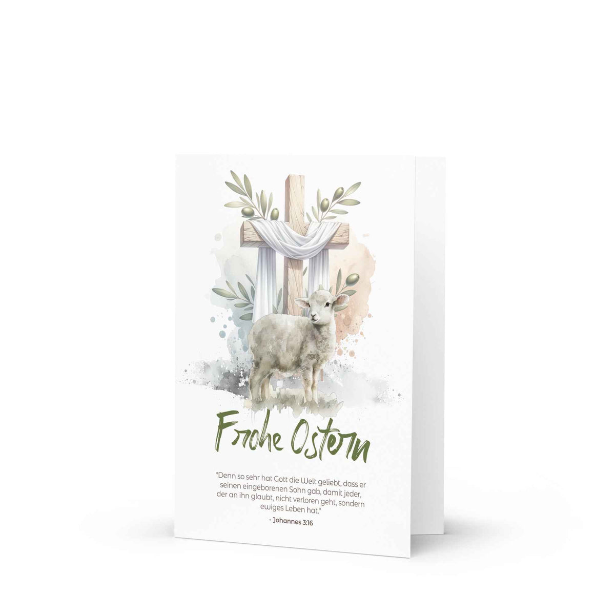 Frohe Ostern – Gottes Liebe in Johannes 3:16 - Grußkarte