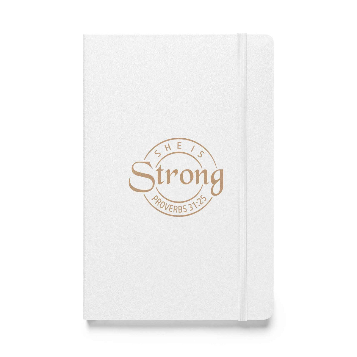 Sie ist stark - Sprüche 31,25 - Hardcover Notizbuch