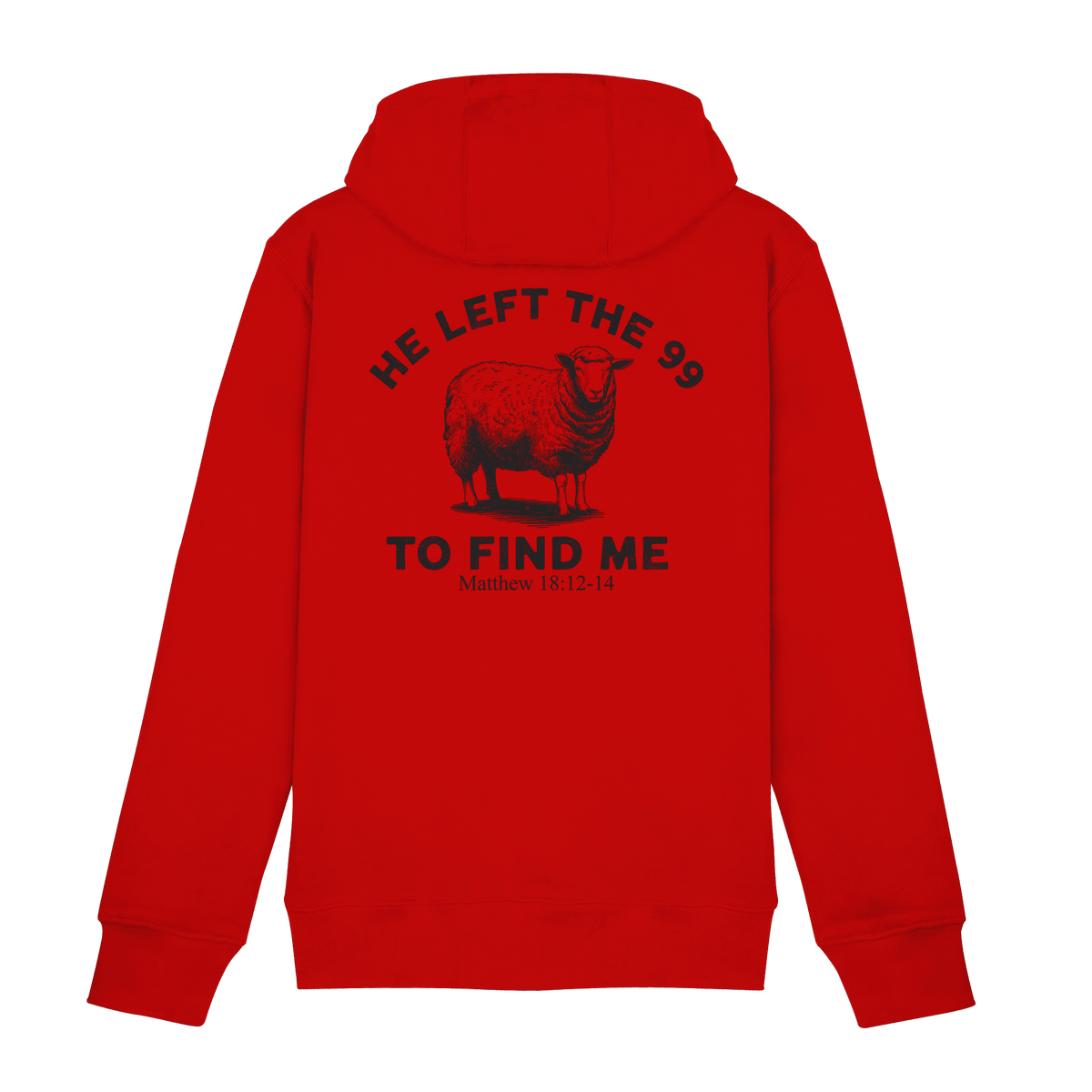 He Left the 99 to Find Me | Persönliches Glaubensbekenntnis - Zipper - Jacken/ Zipper - Red - GfoitMa
