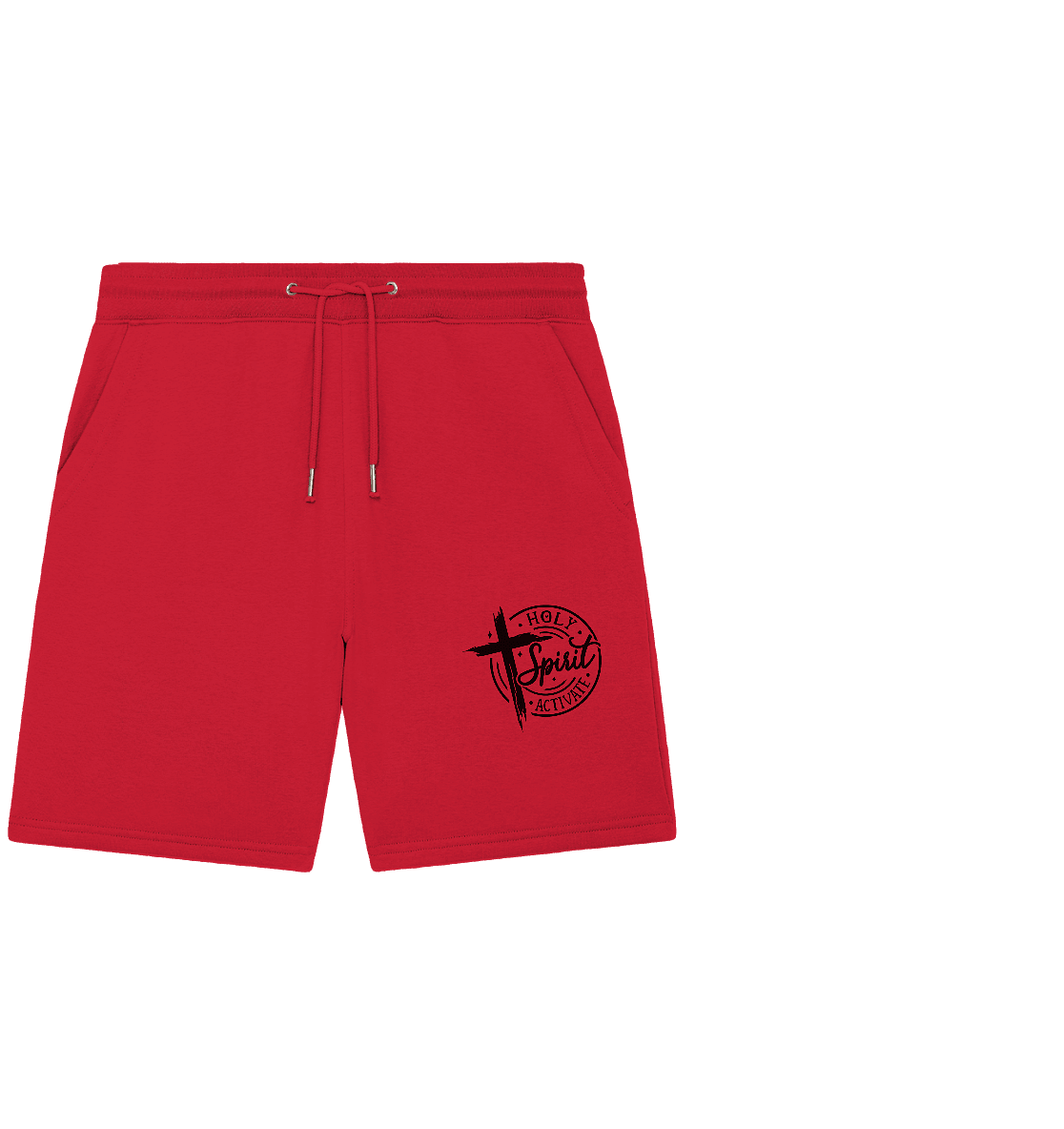 Holy Spirit Activate – Kraft durch den Geist Gottes - Organic Jogger Shorts - Hosen - Red - GfoitMa