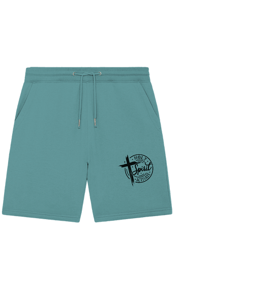 Holy Spirit Activate – Kraft durch den Geist Gottes - Organic Jogger Shorts - Hosen - Teal Monstera - GfoitMa