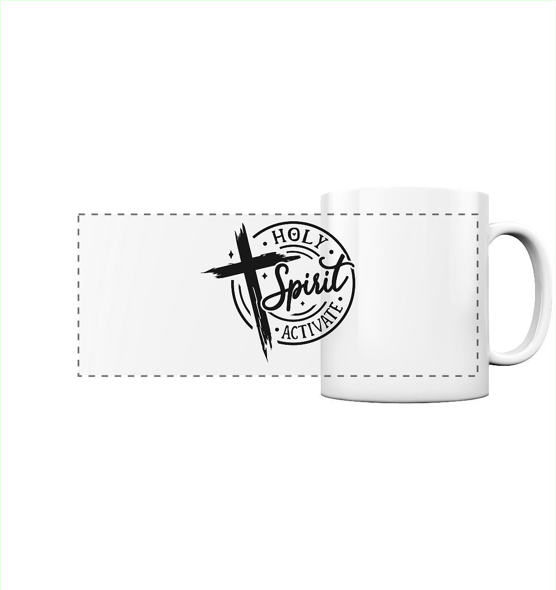 Holy Spirit Activate – Kraft durch den Geist Gottes - Panorama Tasse - Trinkgefäße - White glossy - GfoitMa