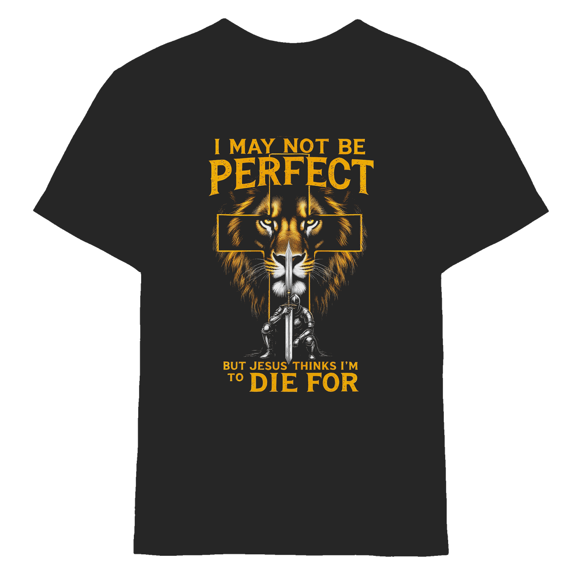 I May Not Be Perfect, But Jesus Thinks I’m to Die For | Christliches Design mit Botschaft der Gnade - Kids Premium Shirt - Kids & Babys - Black - GfoitMa