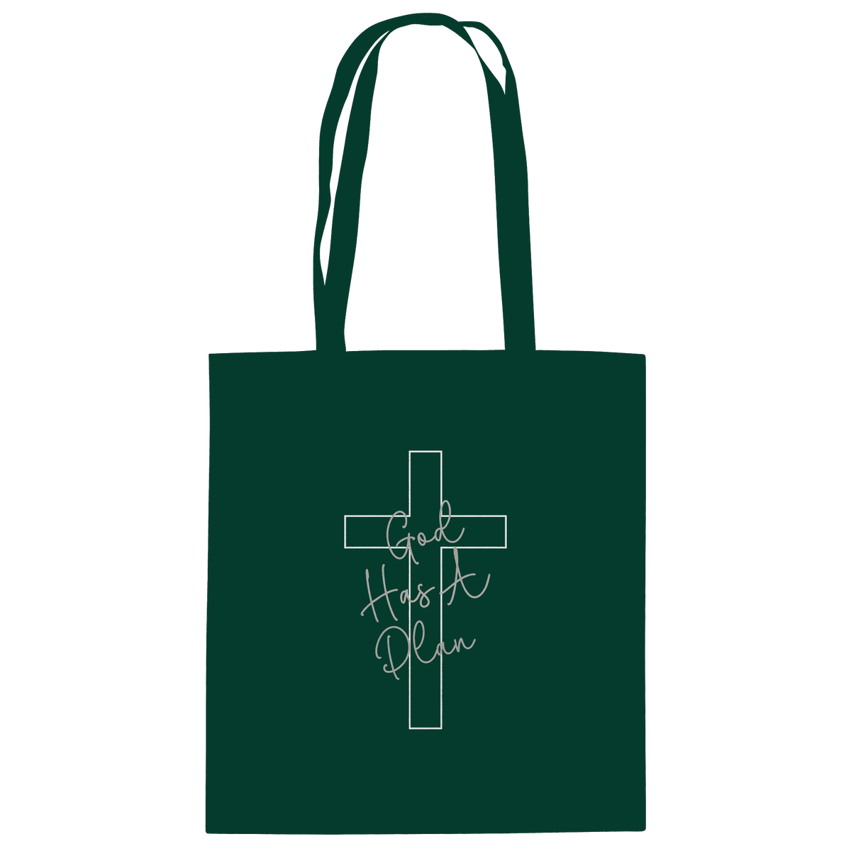 Jeremiah 29:11 – God Has a Plan | Christliches Design - Baumwolltasche - Taschen - Bottle Green - GfoitMa