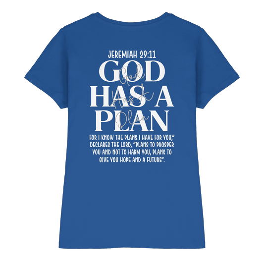 Jeremiah 29:11 – God Has a Plan | Christliches Design - Ladies Premium Shirt - Lady-Shirts - Royal Blue - GfoitMa