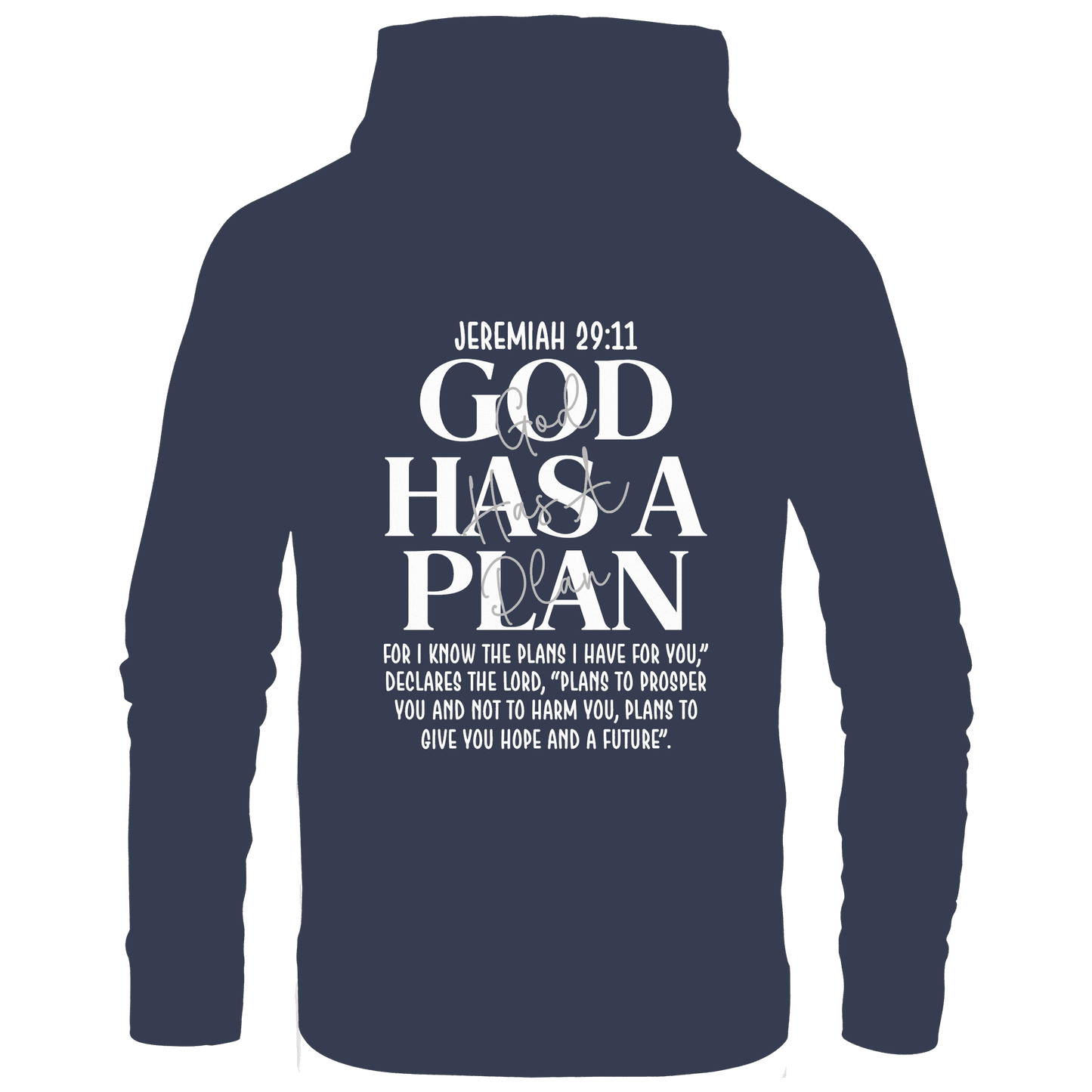 Jeremiah 29:11 – God Has a Plan | Christliches Design - Premium Unisex Hoodie - Hoodies - Deep Navy - GfoitMa