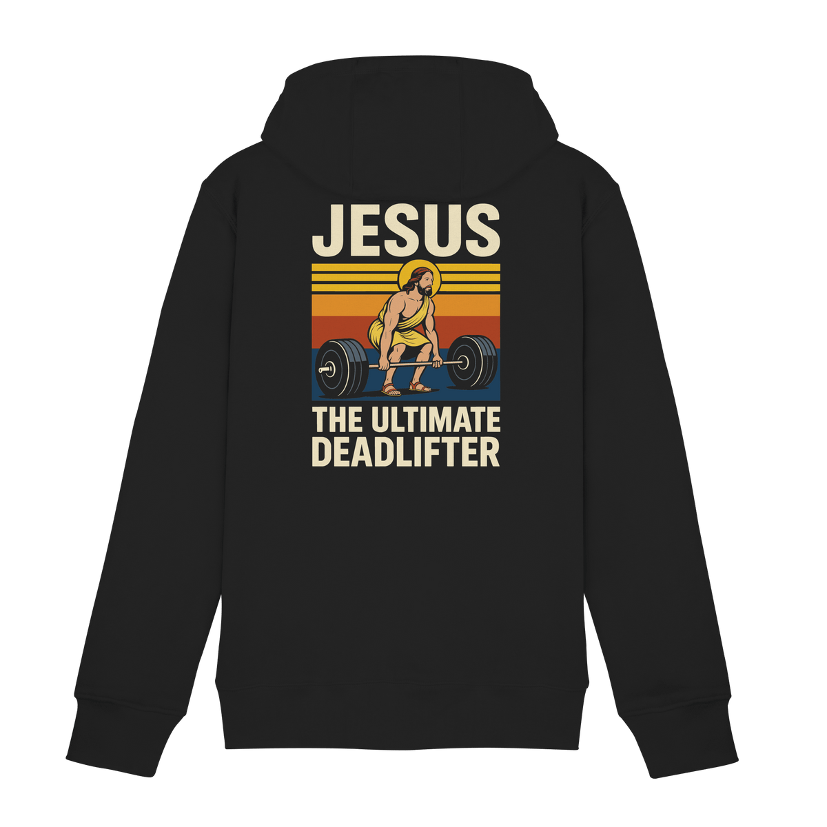Jesus Deadlifter – Jesus the Ultimate Deadlifter | Christliches Fitness Design - Zipper - Jacken/ Zipper - Black Pure - GfoitMa