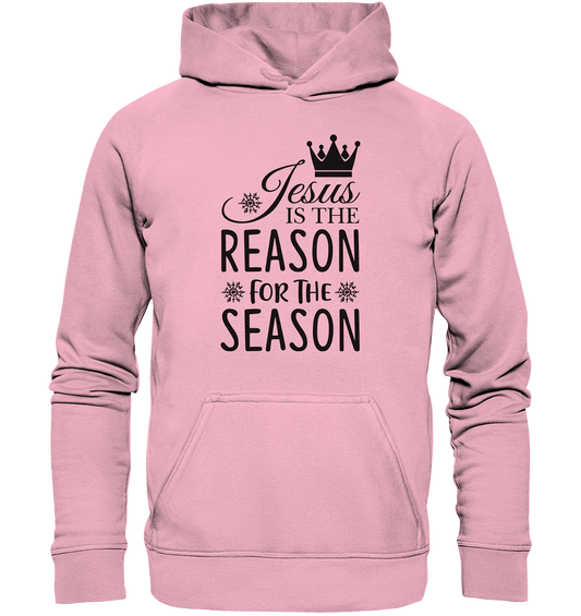 Jesus – Der Grund für die Weihnachtszeit | Christliche Geschenke - Kids Premium Hoodie - Kids & Babys - Light Pink - GfoitMa