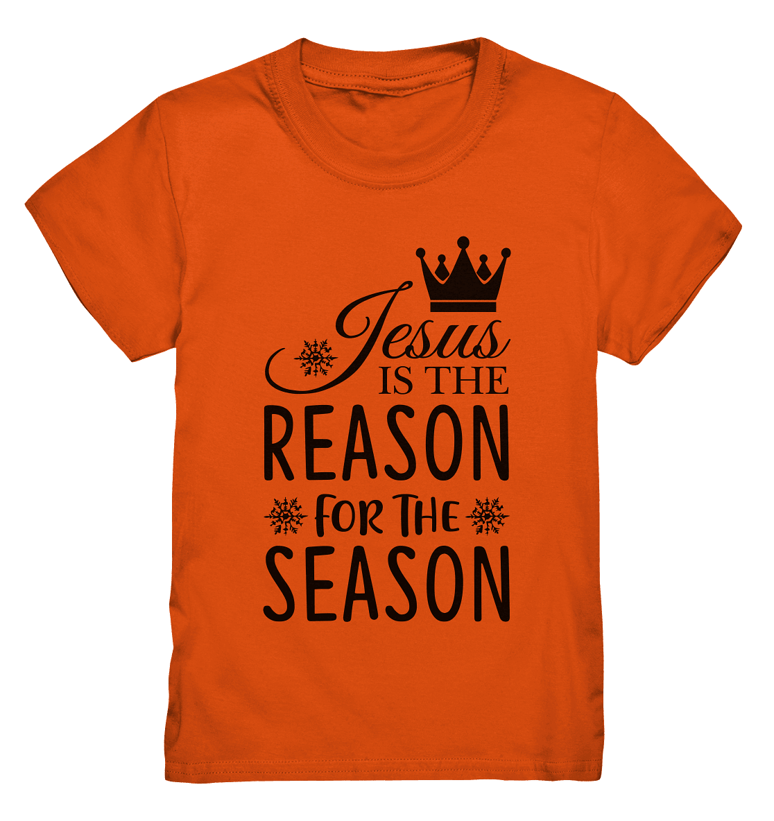 Jesus – Der Grund für die Weihnachtszeit | Christliche Geschenke - Kids Premium Shirt - Kids & Babys - Orange - GfoitMa