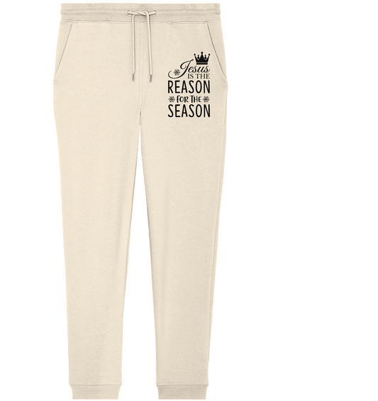 Jesus – Der Grund für die Weihnachtszeit | Christliche Geschenke - Organic Jogger Pants - Hosen - Natural Raw - GfoitMa