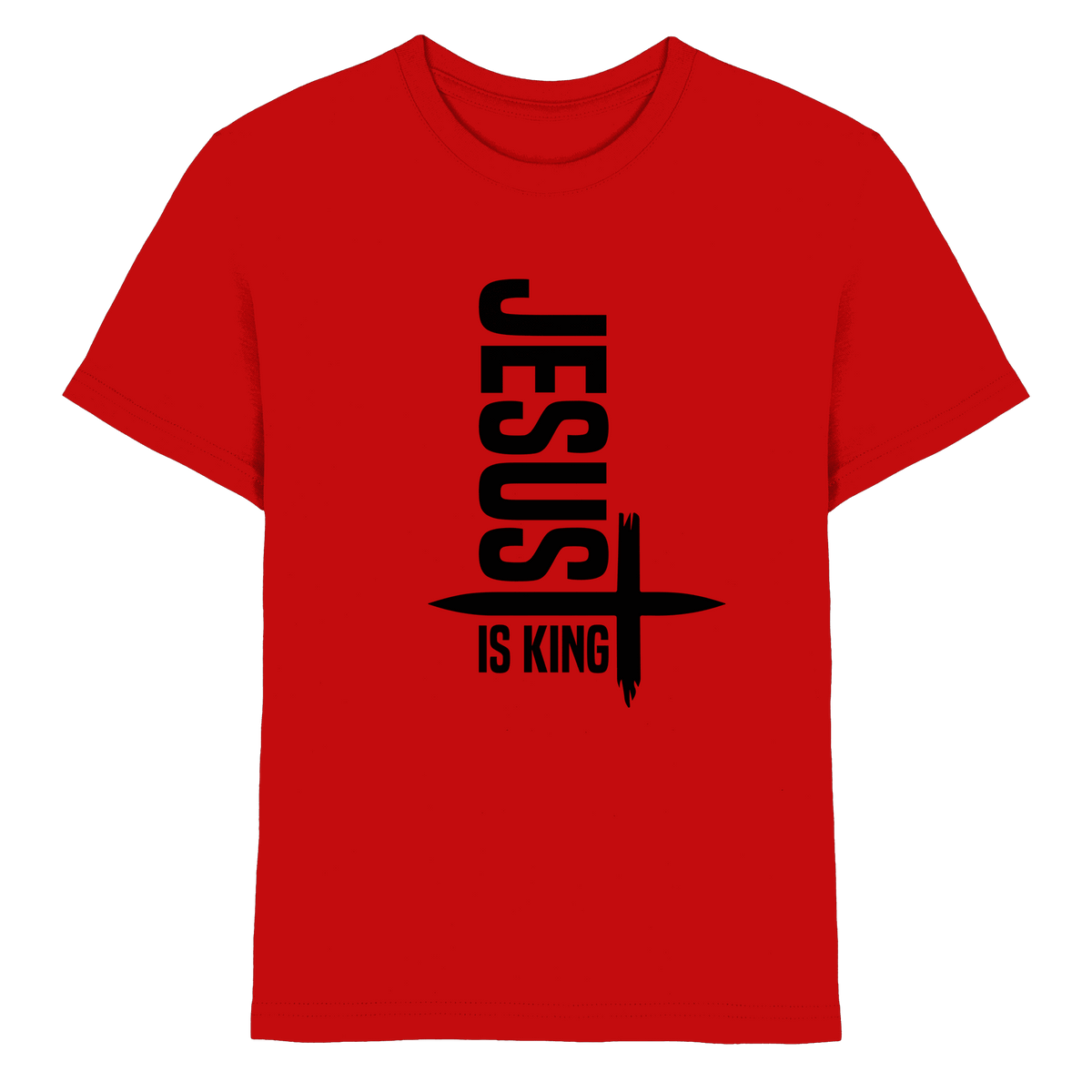 Jesus is King | Ein Statement des Glaubens - Kids Premium Shirt - Kids & Babys - Red - GfoitMa