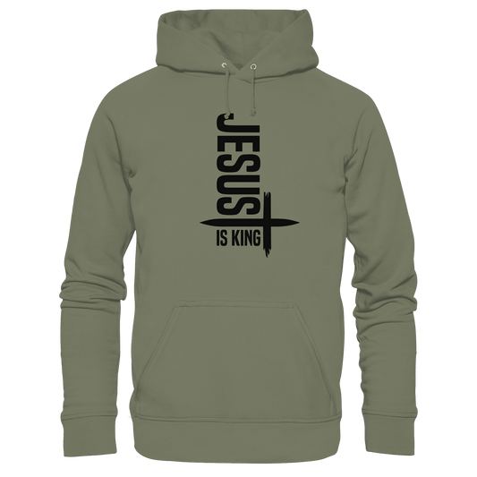 Jesus is King | Ein Statement des Glaubens - Premium Unisex Hoodie - Hoodies - Classic Olive - GfoitMa