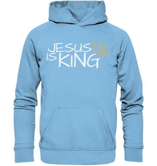 Jesus is King – Eine kraftvolle Botschaft des Glaubens | Christliche Kleidung - Kids Premium Hoodie - Kids & Babys - Sky Blue - GfoitMa