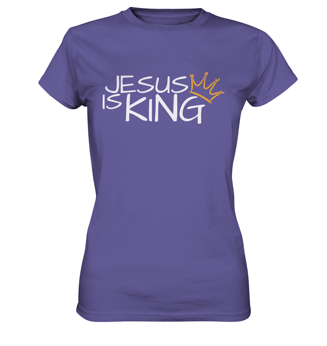 Jesus is King – Eine kraftvolle Botschaft des Glaubens | Christliche Kleidung - Ladies Premium Shirt - Lady-Shirts - Millenial Lilac - GfoitMa