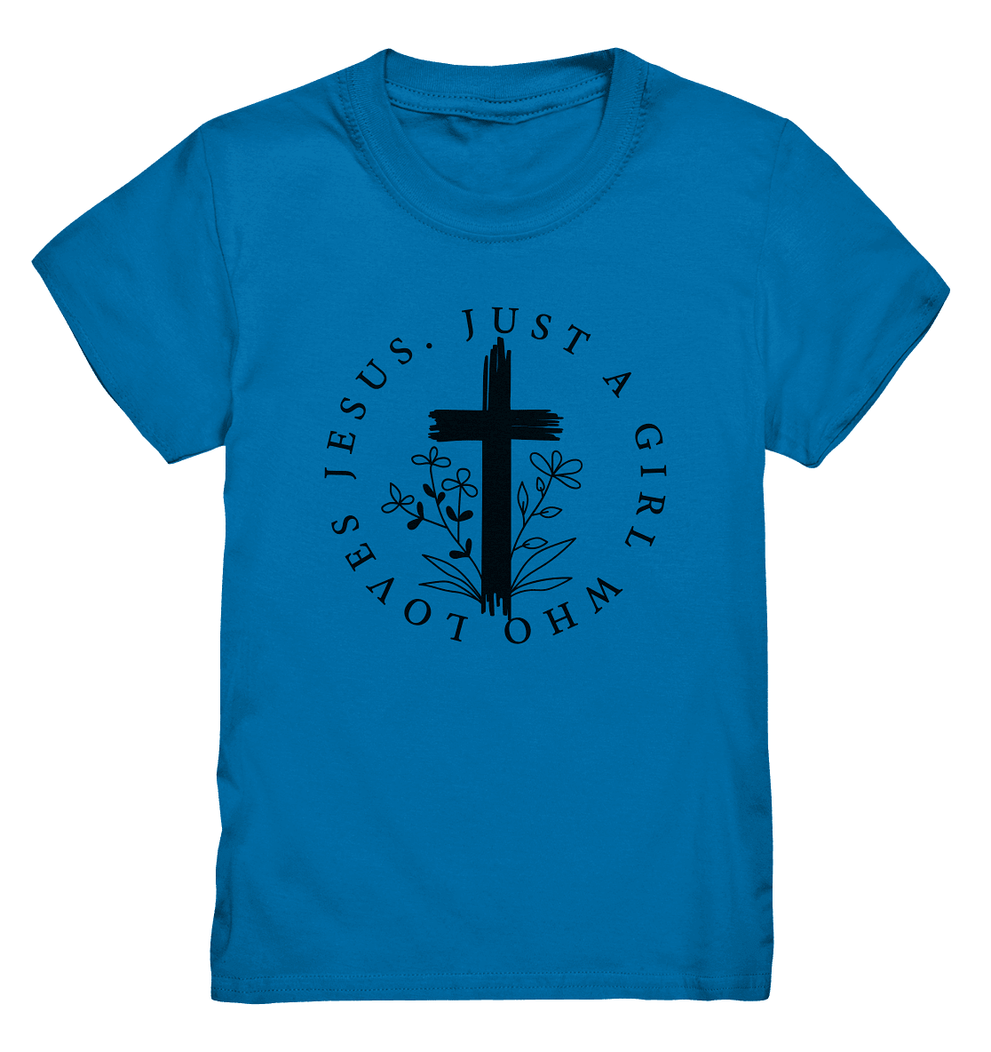 Just a girl who loves Jesus - Kids Premium Shirt - Kids & Babys - Royal Blue - GfoitMa