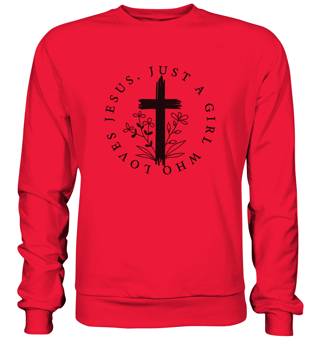 Just a girl who loves Jesus - Premium Sweatshirt - Sweatshirts - Rot - GfoitMa