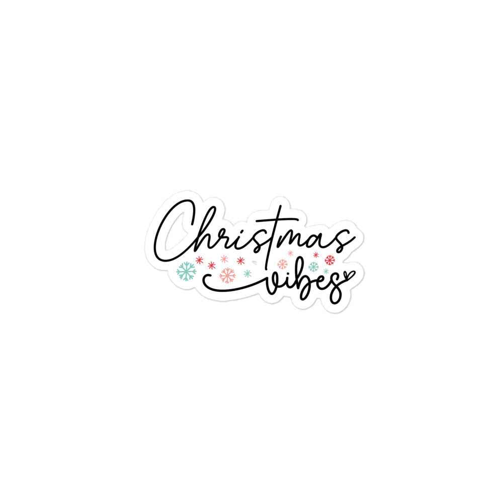 Christmas Vibes - Blasenfreie Aufkleber
