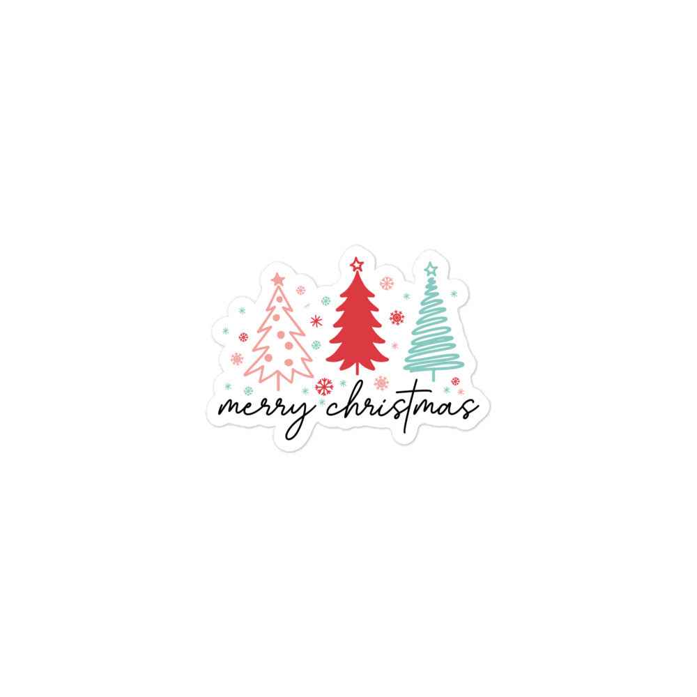Merry Christmas - Blasenfreie Aufkleber
