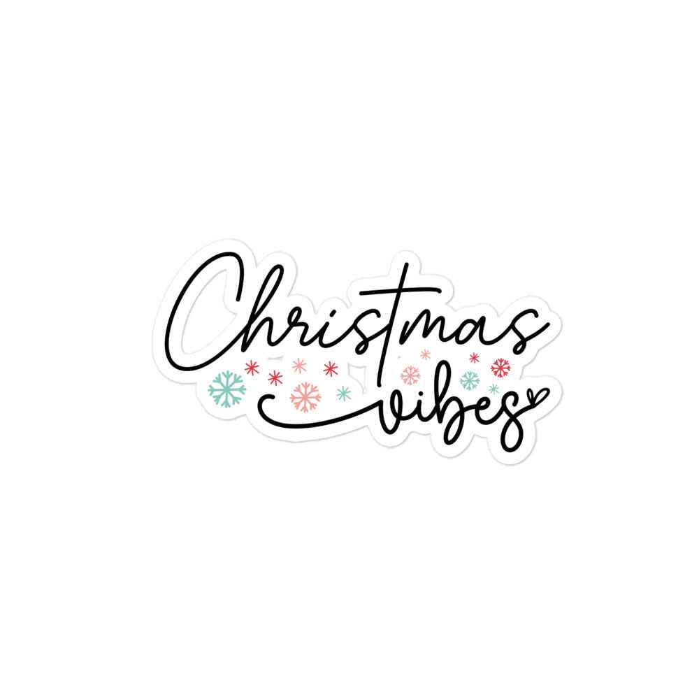 Christmas Vibes - Blasenfreie Aufkleber