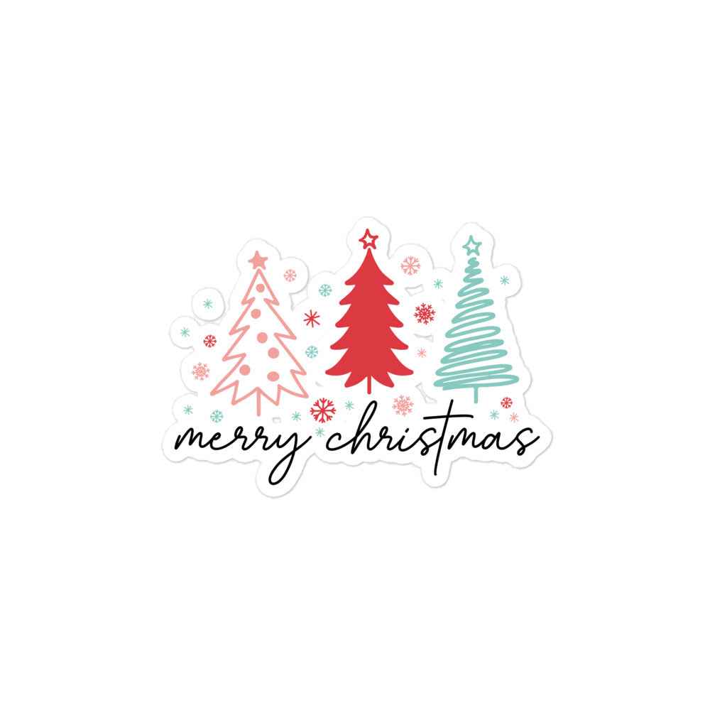 Merry Christmas - Blasenfreie Aufkleber