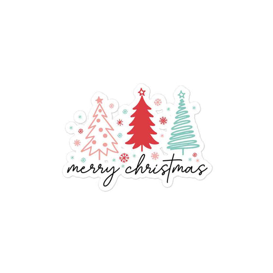 Merry Christmas - Blasenfreie Aufkleber