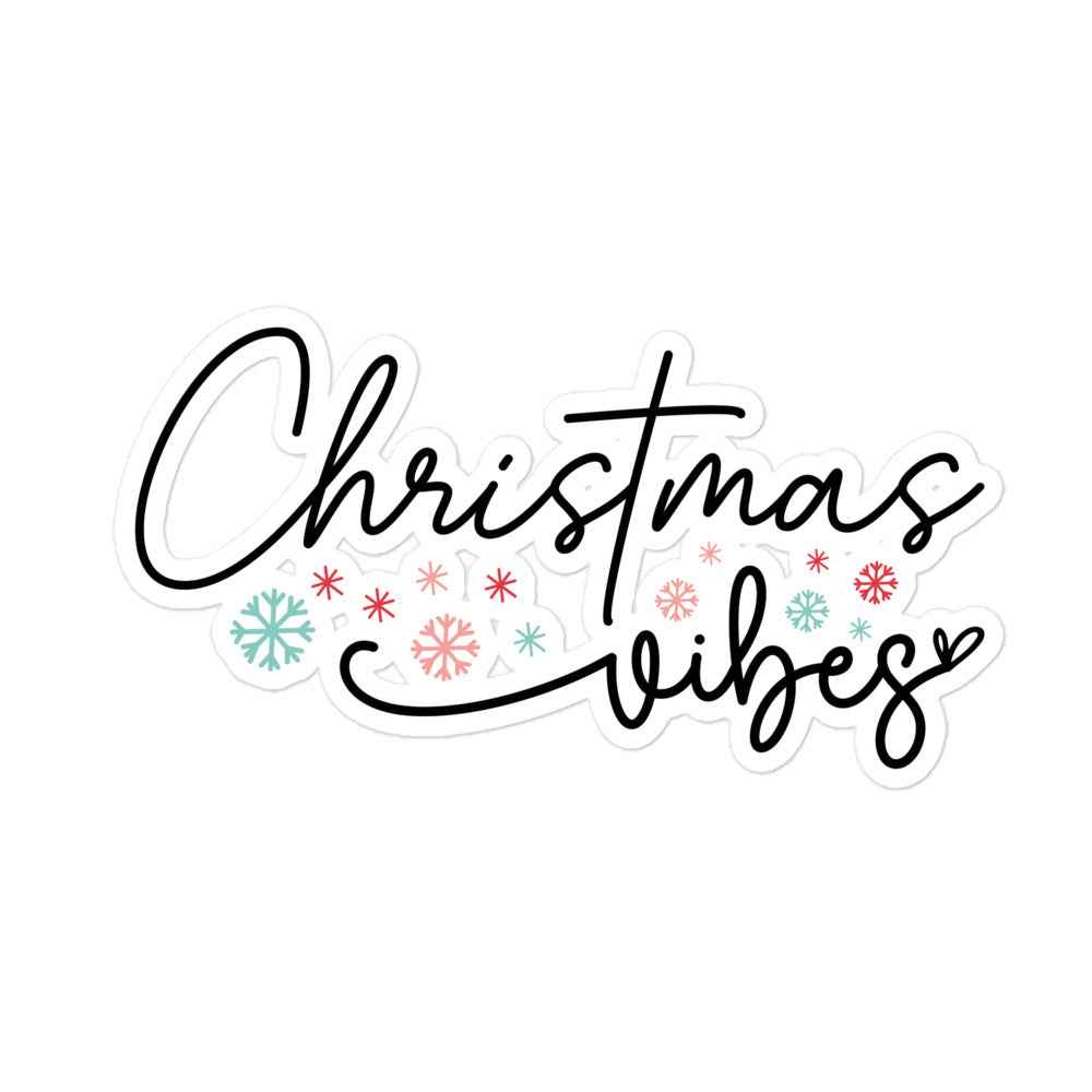 Christmas Vibes - Blasenfreie Aufkleber