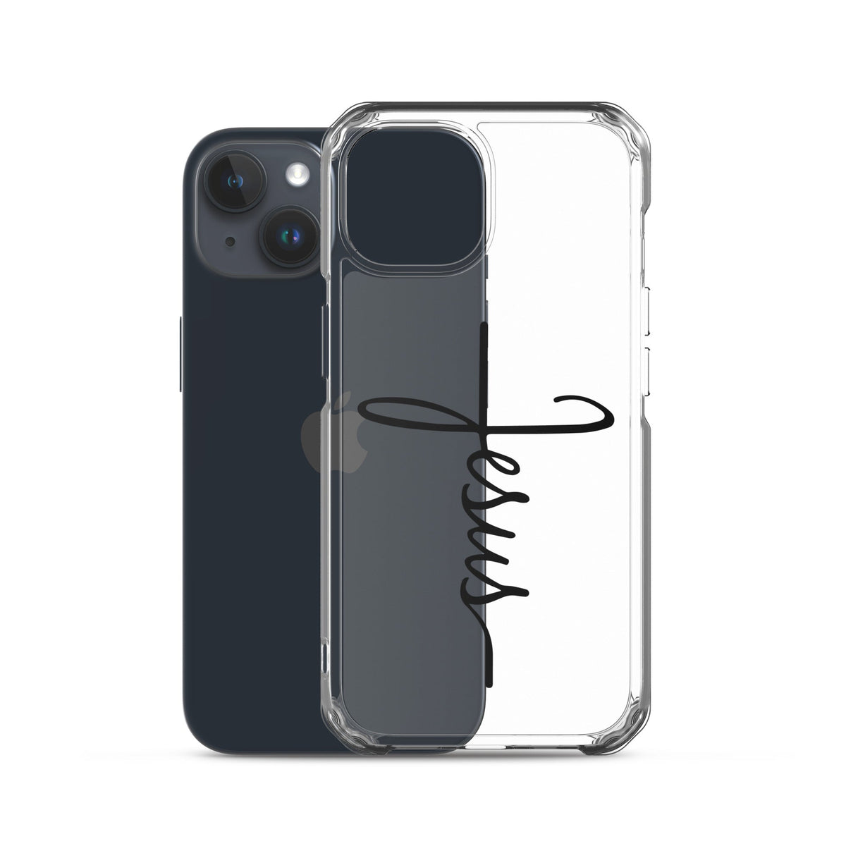 Kreuz mit Jesus Schrift - iPhone-Hülle - GfoitMa