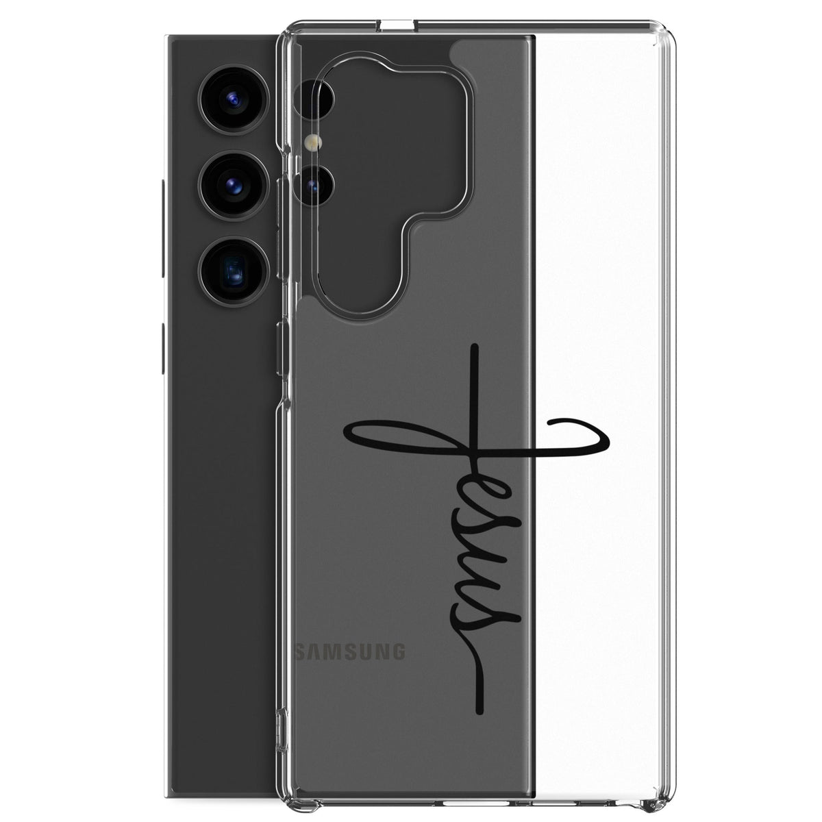 Kreuz mit Jesus Schrift - Samsung-Handyhülle - GfoitMa