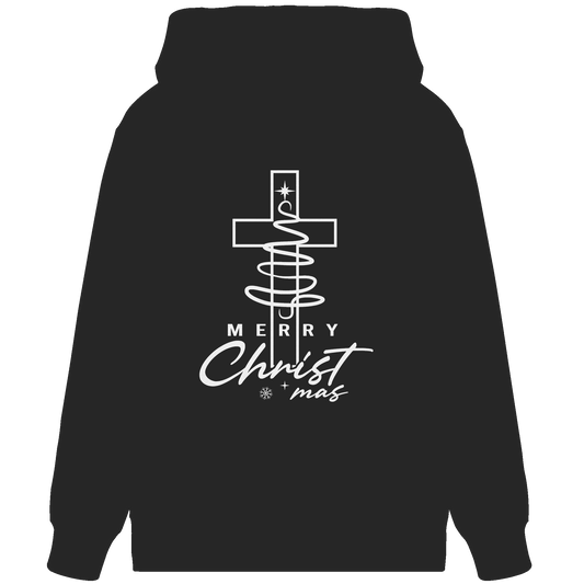 Kreuz und Christbaum – Merry Christ*mas Design - Organic Zipper - Jacken/ Zipper - Black - GfoitMa