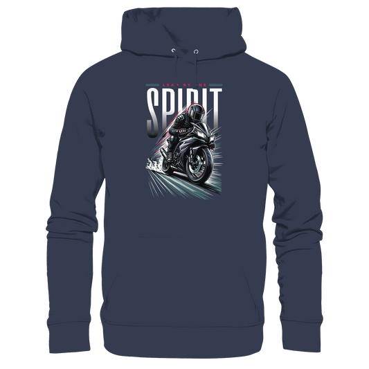 Lead by the Spirit | Christliche Kleidung & Geschenke im Motorrad-Design - Premium Unisex Hoodie - Hoodies - Deep Navy - GfoitMa