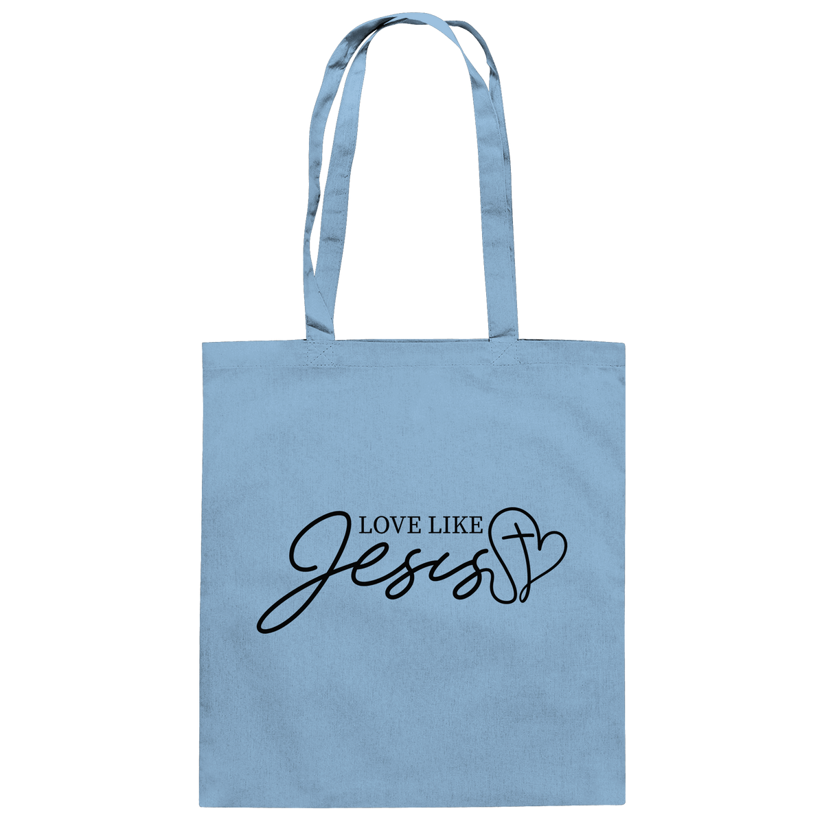 Love Like Jesus – Liebe, die verändert | Ein Statement des Glaubens - Baumwolltasche - Taschen - Sky Blue - GfoitMa