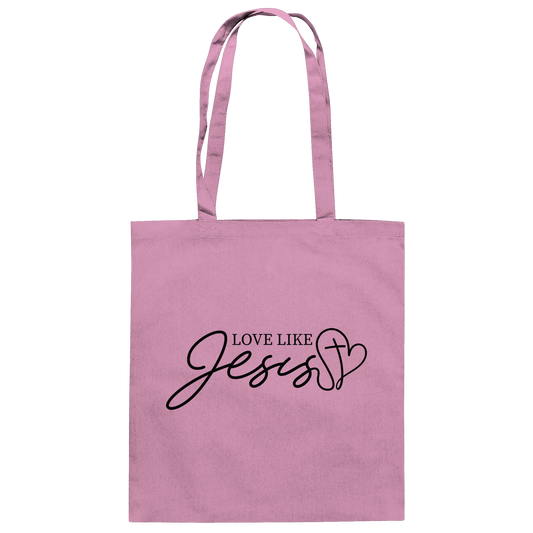 Love Like Jesus – Liebe, die verändert | Ein Statement des Glaubens - Baumwolltasche - Taschen - Classic Pink - GfoitMa