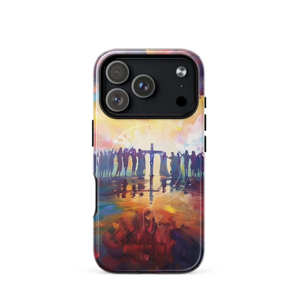 Am Kreuz vereint – Hoffnung für alle - Hardcase iPhone®-Hülle mit MagSafe® - GfoitMa - iPhone 17 Pro