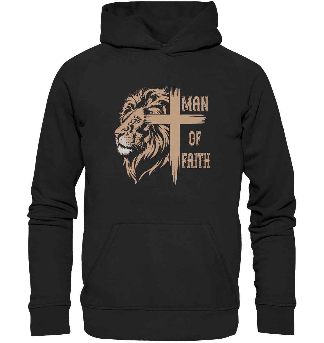 Man of Faith | Christliche Designs - Kids Premium Hoodie - Kids & Babys - Black - GfoitMa