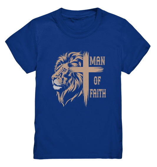 Man of Faith | Christliche Designs - Kids Premium Shirt - Kids & Babys - Royal Blue - GfoitMa