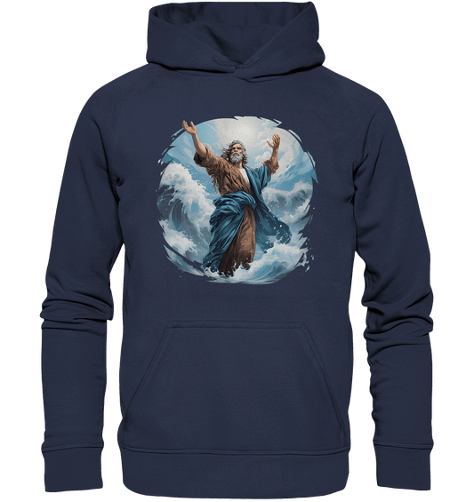 Moses – Glaube, der das Meer teilt | Christliche Kleidung - Kids Premium Hoodie - Kids & Babys - Deep Navy - GfoitMa