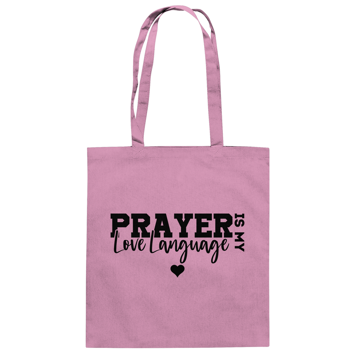 Prayer Is My Love Language – Christliche Kleidung mit Statement - Baumwolltasche - Taschen - Classic Pink - GfoitMa