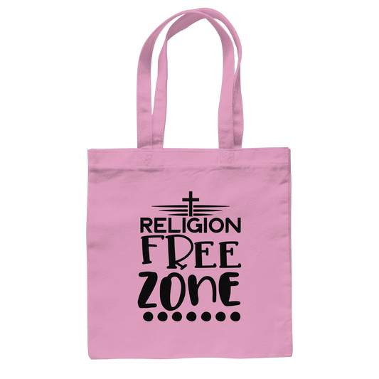 Religion Free Zone | Christliche Kleidung & Geschenke mit Botschaft - Baumwolltasche - Taschen - Classic Pink - GfoitMa