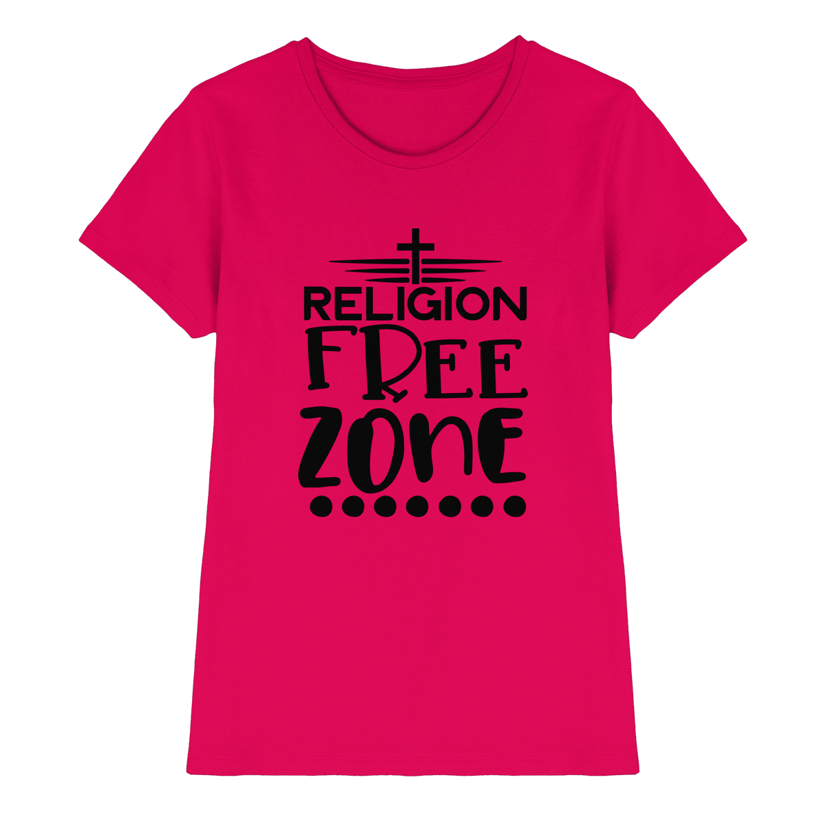Religion Free Zone | Christliche Kleidung & Geschenke mit Botschaft - Ladies Premium Shirt - Lady-Shirts - Sorbet - GfoitMa