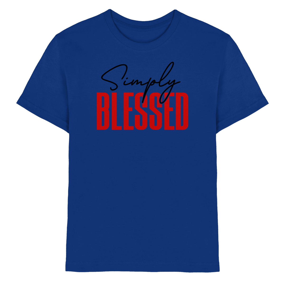 Simply Blessed | Christliches Design mit klarer Botschaft - Kids Premium Shirt - Kids & Babys - Royal Blue - GfoitMa