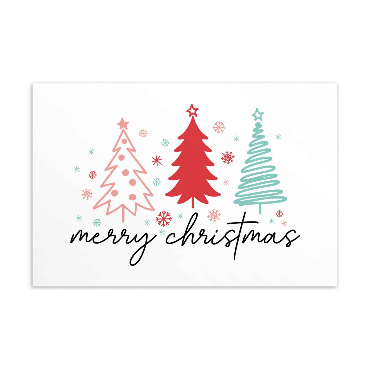 Merry Christmas - Standard-Postkarte