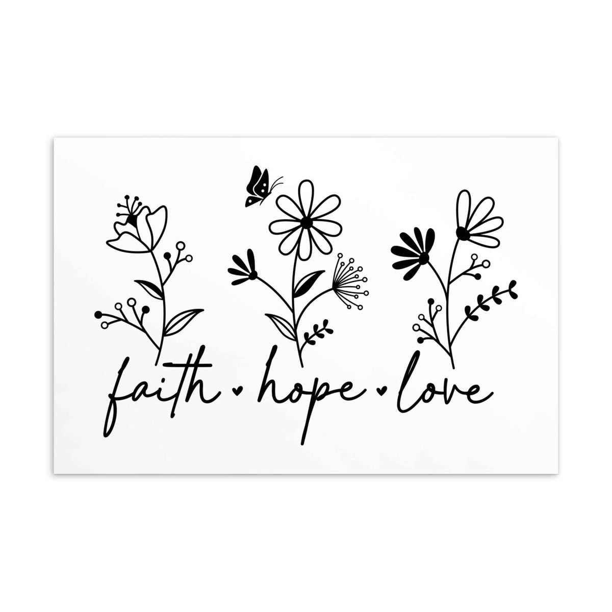 Faith * Hope * Love - Standard-Postkarte
