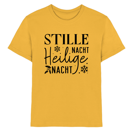 Stille Nacht, heilige Nacht – Die wahre Botschaft von Weihnachten - Kids Premium Shirt - Kids & Babys - Gold - GfoitMa