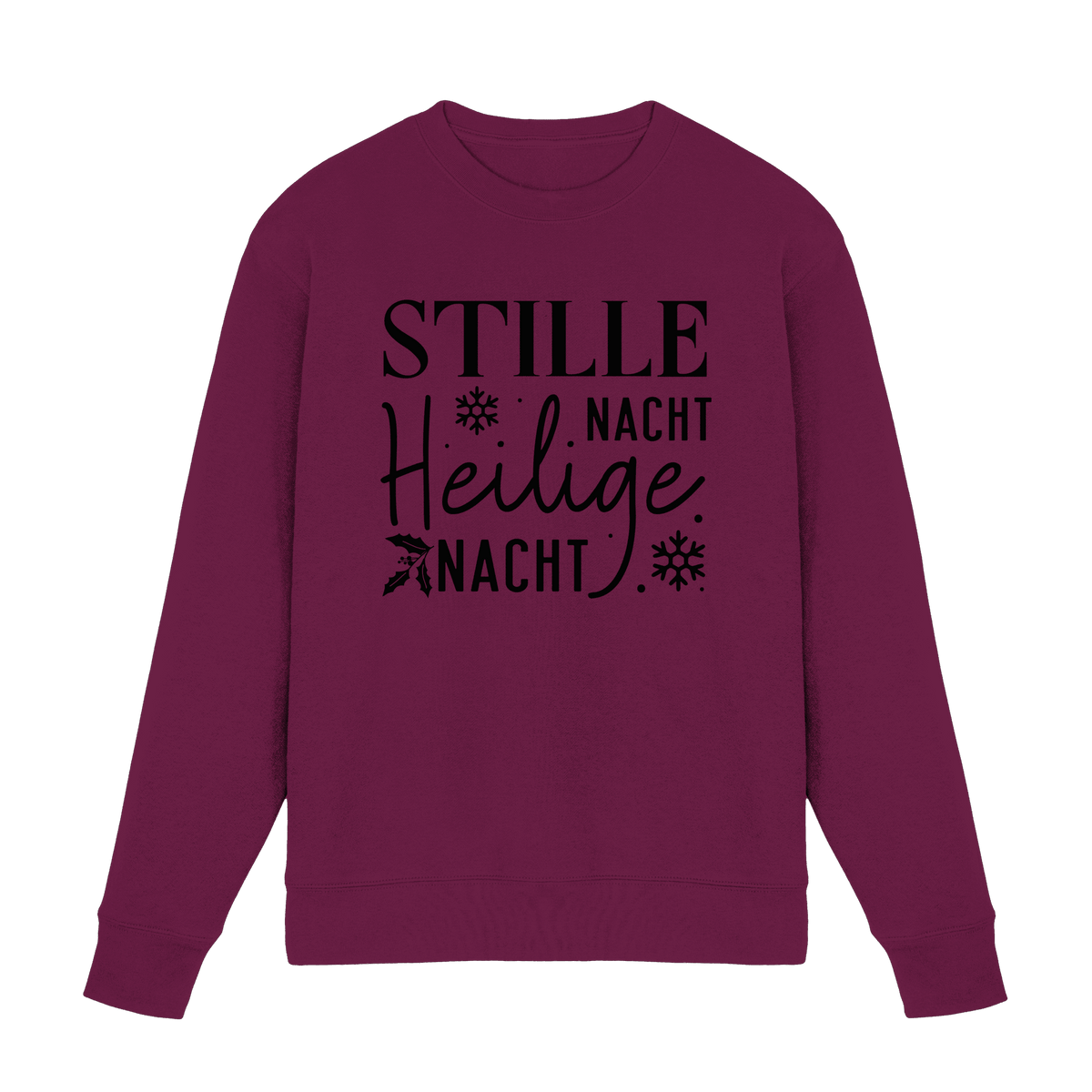 Stille Nacht, heilige Nacht – Die wahre Botschaft von Weihnachten - Premium Sweatshirt - Sweatshirts - Burgund - GfoitMa