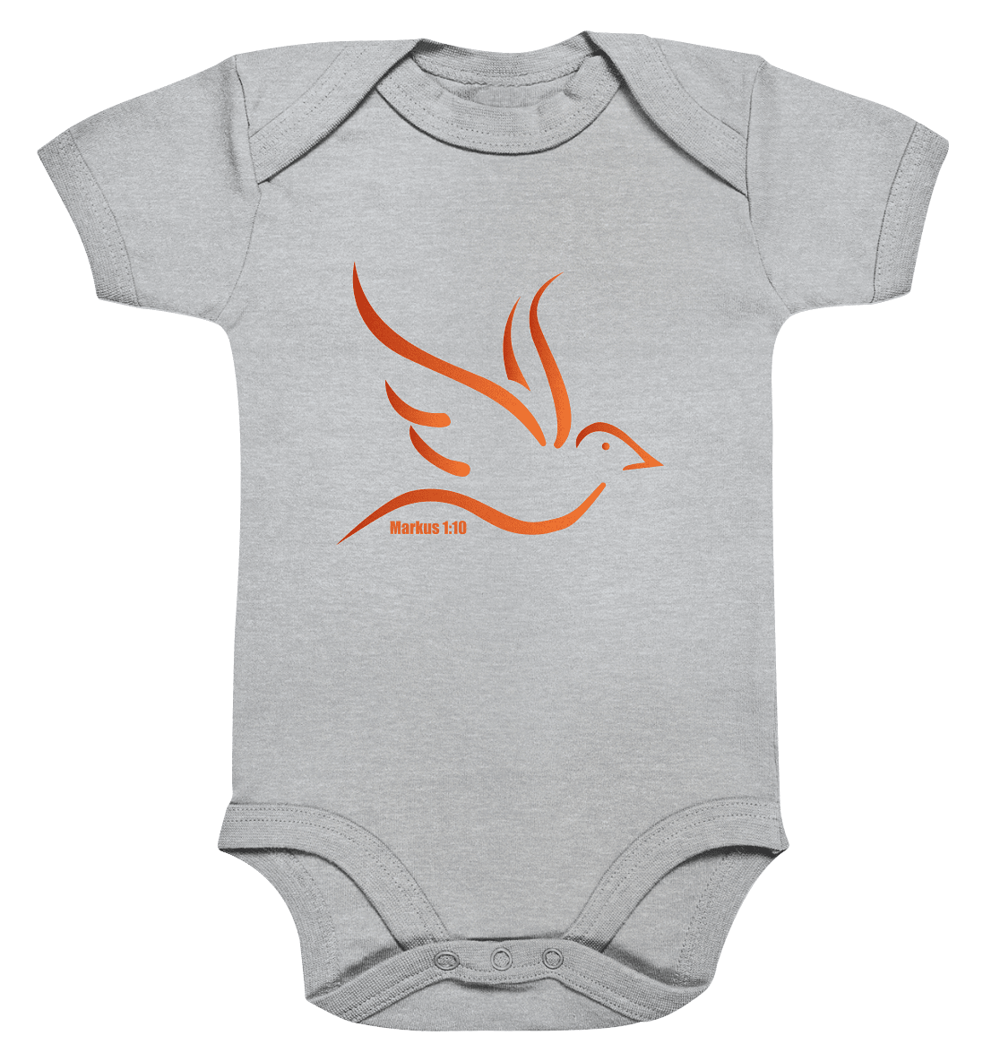 Taube/Heiliger Geist - Organic Baby Bodysuite - Kids & Babys - Heather Grey - GfoitMa