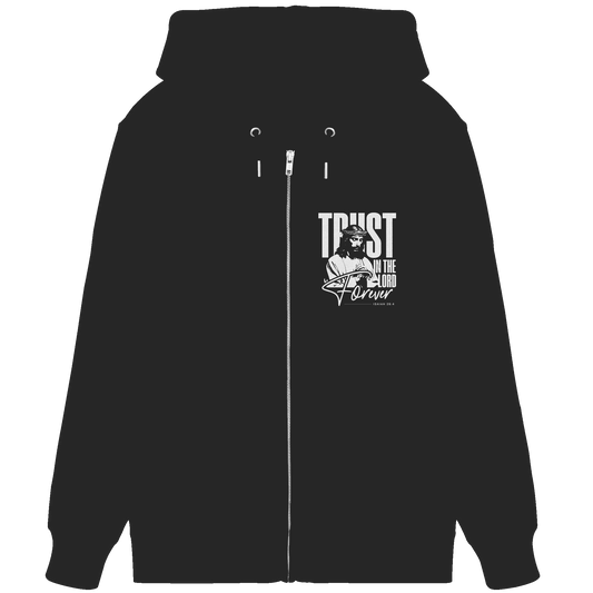 Trust in the Lord Forever – Eine Botschaft des unerschütterlichen Glaubens - Organic Zipper - Jacken/ Zipper - Black - GfoitMa
