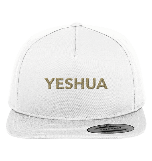YESHUA – Der Name über allen Namen | Christliche Kleidung - Premium Snapback - Kappen & Mützen - White / Green - GfoitMa