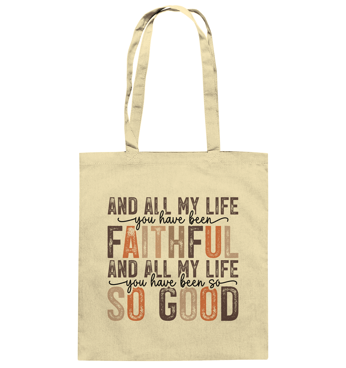 All My Life – Treue und Güte - Baumwolltasche - Taschen - Natural - GfoitMa