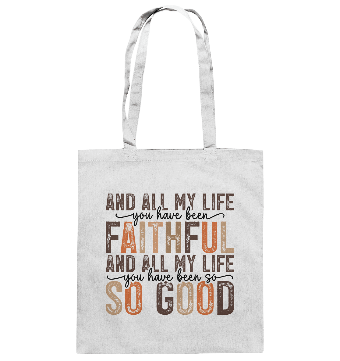 All My Life – Treue und Güte - Baumwolltasche - Taschen - White - GfoitMa